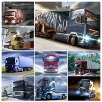 5d diy diamond painting giant truck full drill cross stitch kits embroidery mosaic rhinestone landscape picture home decor