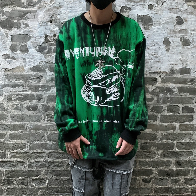 Осенне-зимний мужской и женский пуловер с капюшоном в стиле хип-хоп круглым