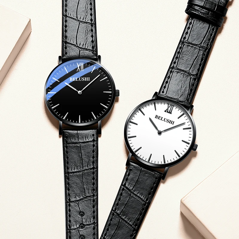 2021 Men's Fashion Ultra Thin Watches Simple Men Business Mesh Belt Quartz Watch men and women couples fashion watches Relogio