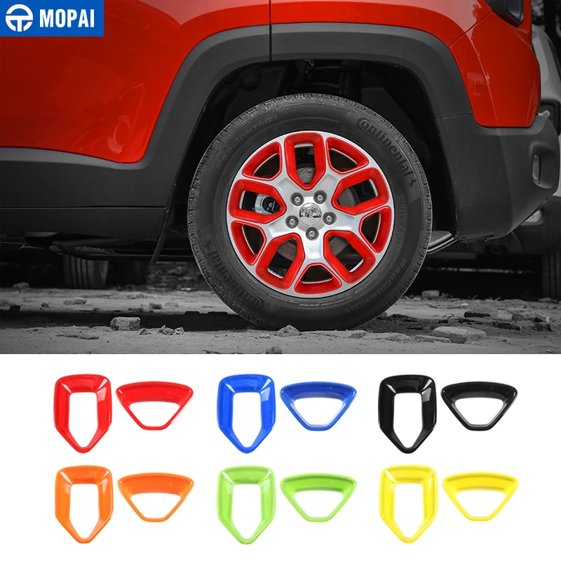 Наклейки MOPAI из АБС пластика на ступицу колеса для Jeep Renegade 2015 2017|stickers cover|car decoration