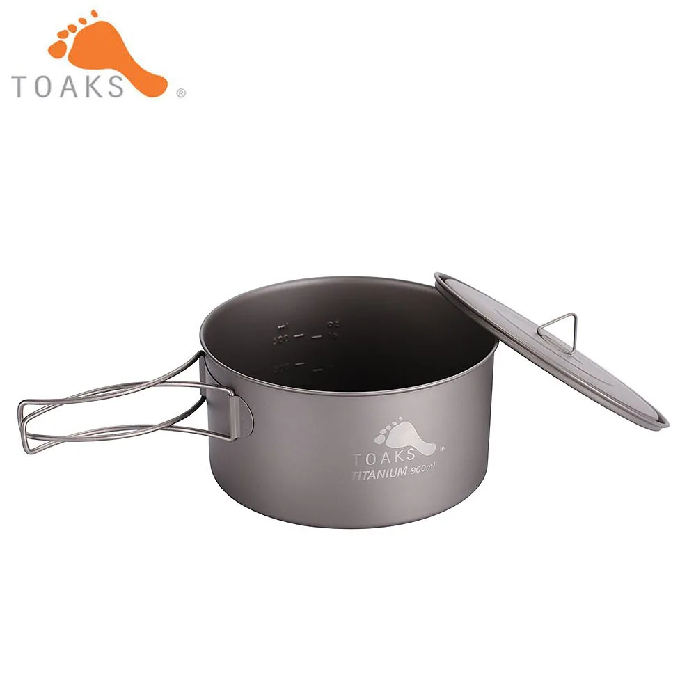 TOAKS посуда для кемпинга из чистого титана Открытый горшки может использоваться в