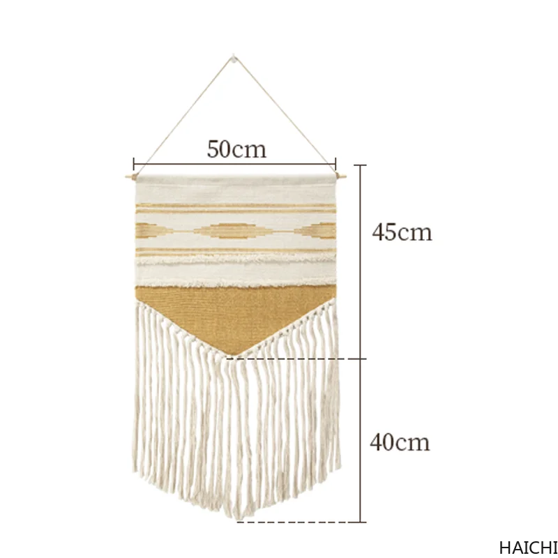 

Hanging Tapestry Vintage Fabric Macrame Decoration Watt-hour Meter Box Cover Hotel Hanging Blanket Home Office Wall Decor