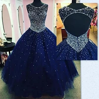 quinceanera dresses crystal beads tulle sweet 16 ball gowns debutante party dress 2019 for 15 party sparking custom