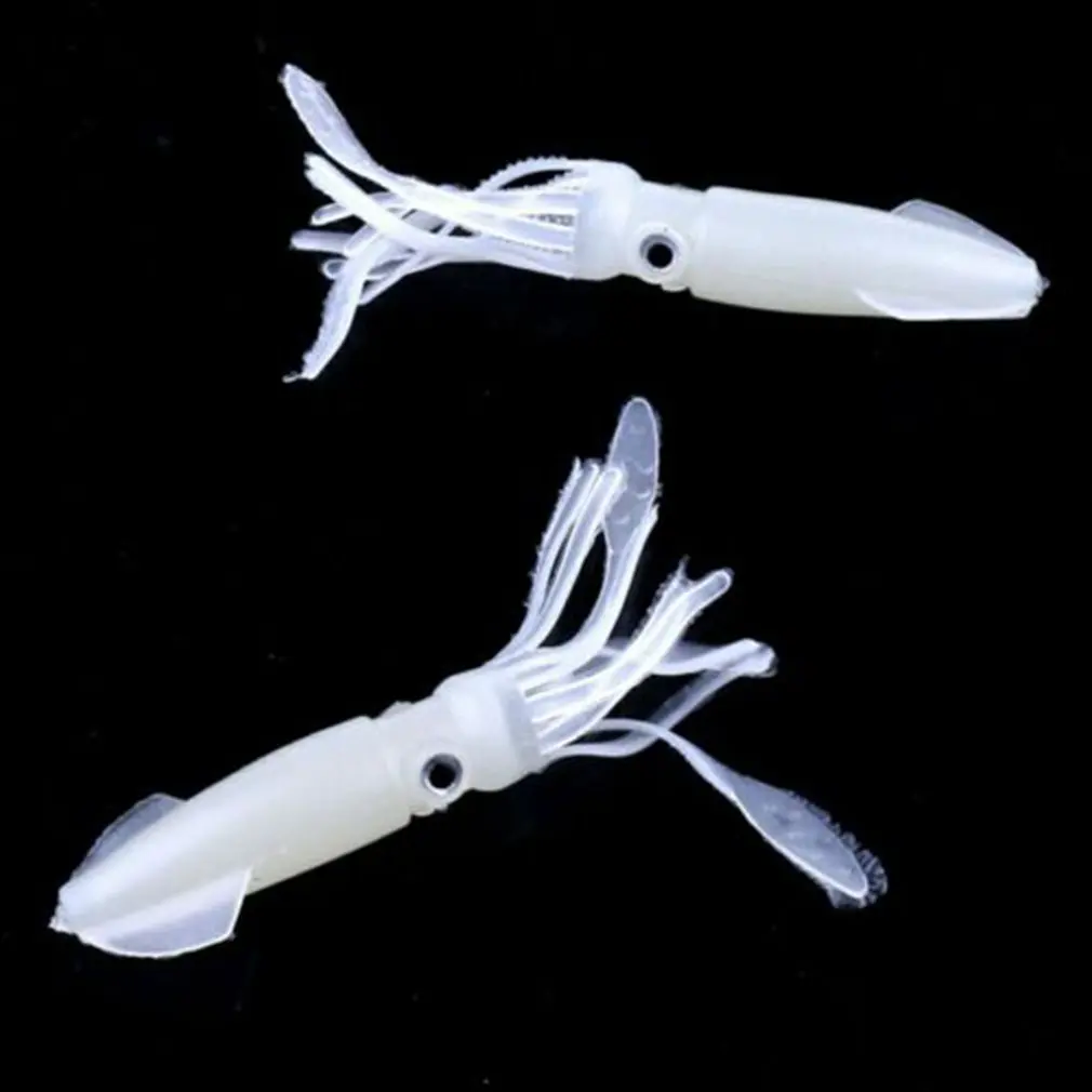 Мягкая рыболовная приманка в соленой воде светящаяся виде осьминога кальмара