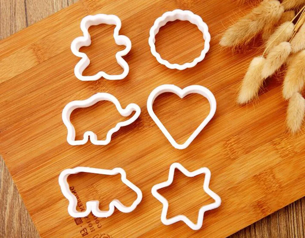 6 шт. винтажная рамка для налета животных звезда набор резки печенья Пластиковая