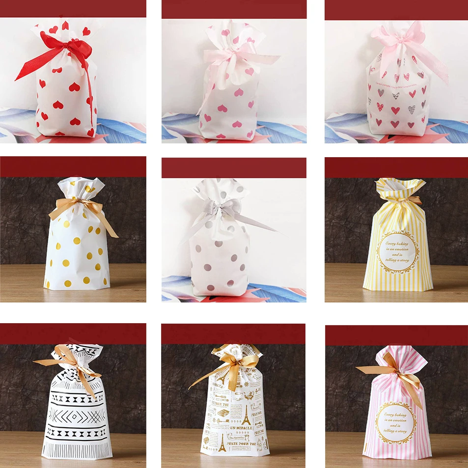 50 шт./упак. на Хэллоуин Рождество яркие подарочные пакеты куки Merry для