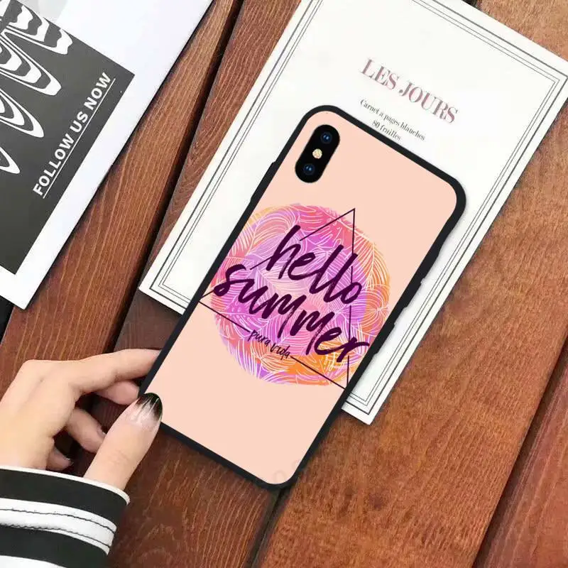

Hello Cool Summer Beach Sea Phone Case for iPhone 11 12 mini pro XS MAX 8 7 6 6S Plus X 5S SE 2020 XR