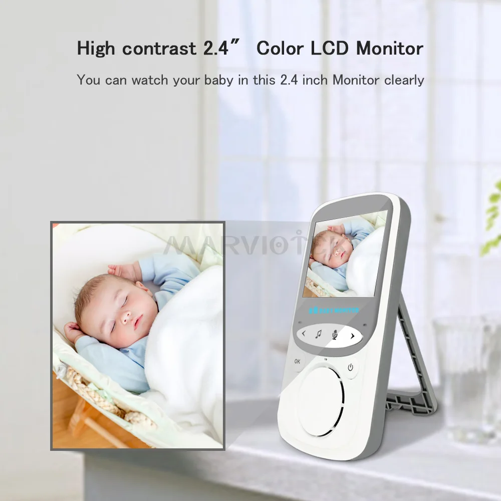 

Baby mobile phone baby monitor with camera wireless music intercom infrared audio video surveillance nanny VB605