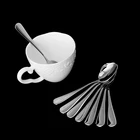 8 шт., ложка из нержавеющей стали для кофе, супа, риса