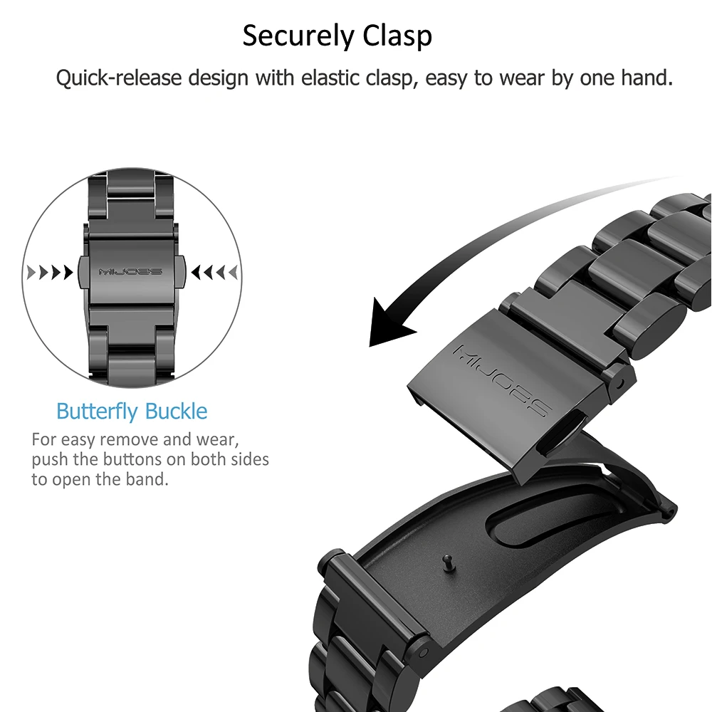 Металлический ремешок для часов Mi Band 4 браслет из нержавеющей стали Xiaomi Miband 3