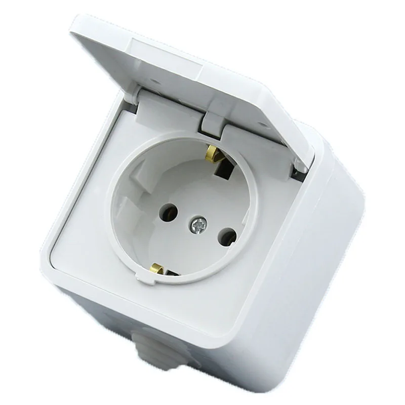 Белый (Германия) 16A Водонепроницаемый анти-УФ поверхностного монтажа Мощность