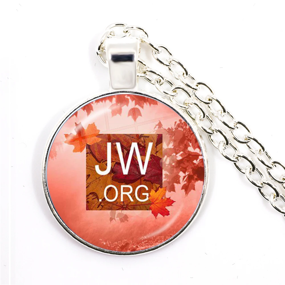 Ожерелье с подвеской jeva Is My приют JW.ORG 25 мм стеклянный кабошон ожерелье серебряным
