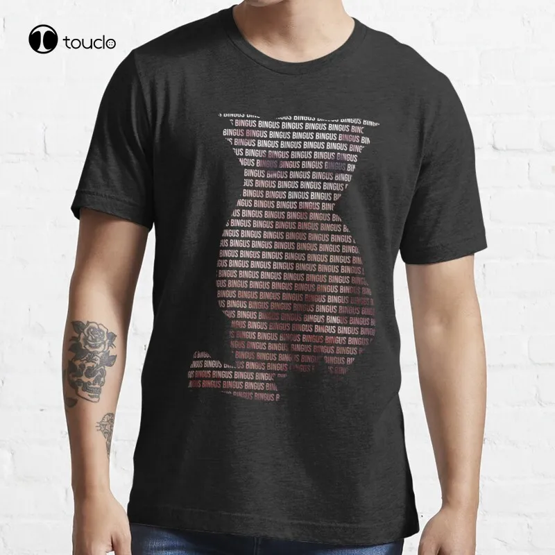 

Bingus Text Black T-Shirt Cotton Tee Shirt