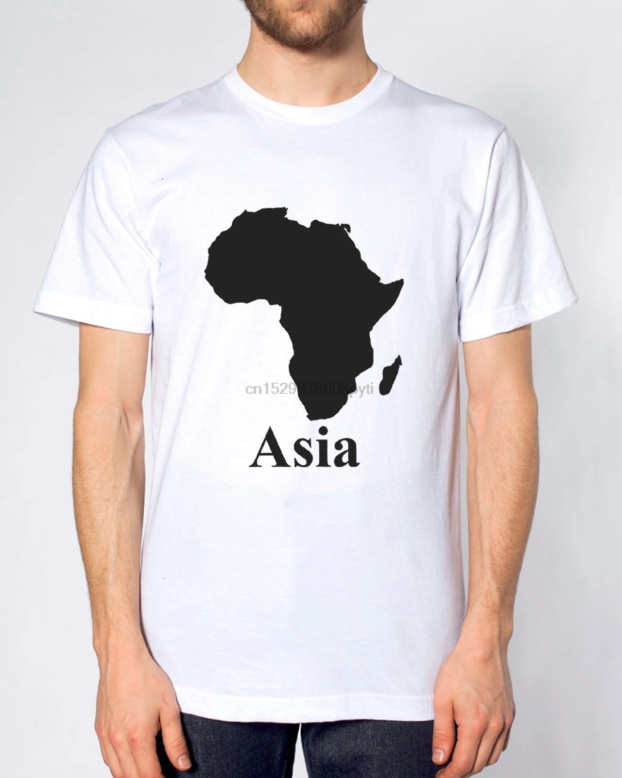 Africa Asia/футболка с забавной пародией картой для мужчин женщин детей крутая