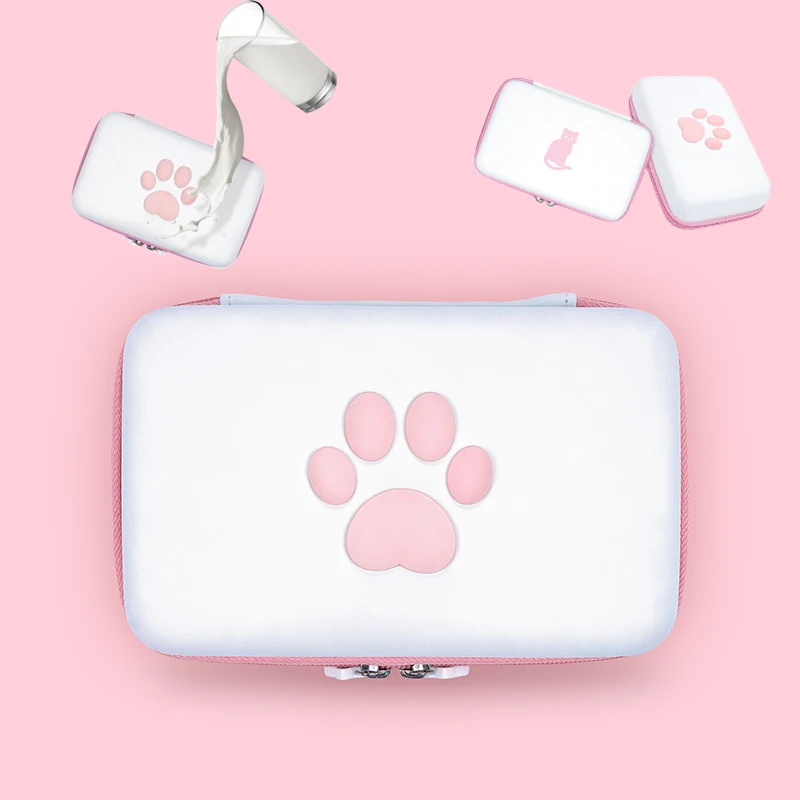 2021 hot sale cute paw for switch travel carrying case for nintendo switch lite free global shipping
