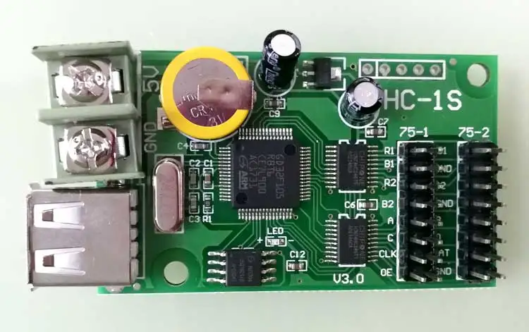 Самый дешевый Синьи RGB HC-1 HC-1S HC-1W текст светодиодный карты HC-2 Поддержка короткое видео Дисплей