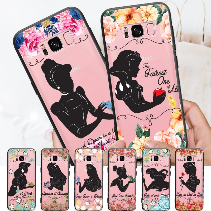 Жесткий чехол для телефона с рисунком Принцессы Диснея Samsung Galaxy S6 S7 Edge S8 S9 Plus Note 3 4 5 8 9|Бамперы| |