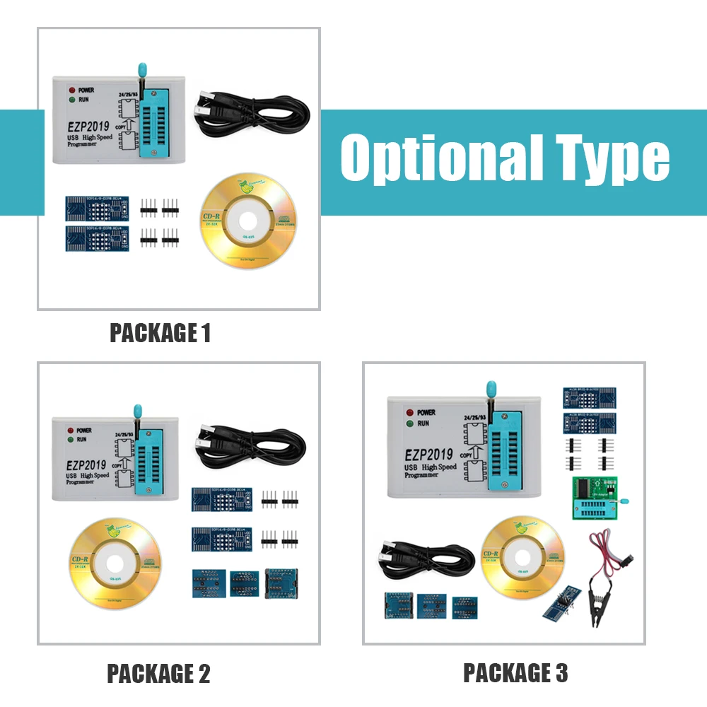 Высокоскоростной USB SPI программатор EZP2019 лучше чем EZP2010 EZP2013 Поддержка 32M Flash 24 25 93