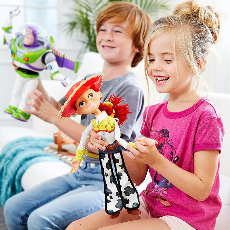 

Toy Story 4 Talking Woody Jesse Buzz Buzz Light Year Bo Voyeur Doll Moveable Puppet Collectible Children's Toy Birthday Gift