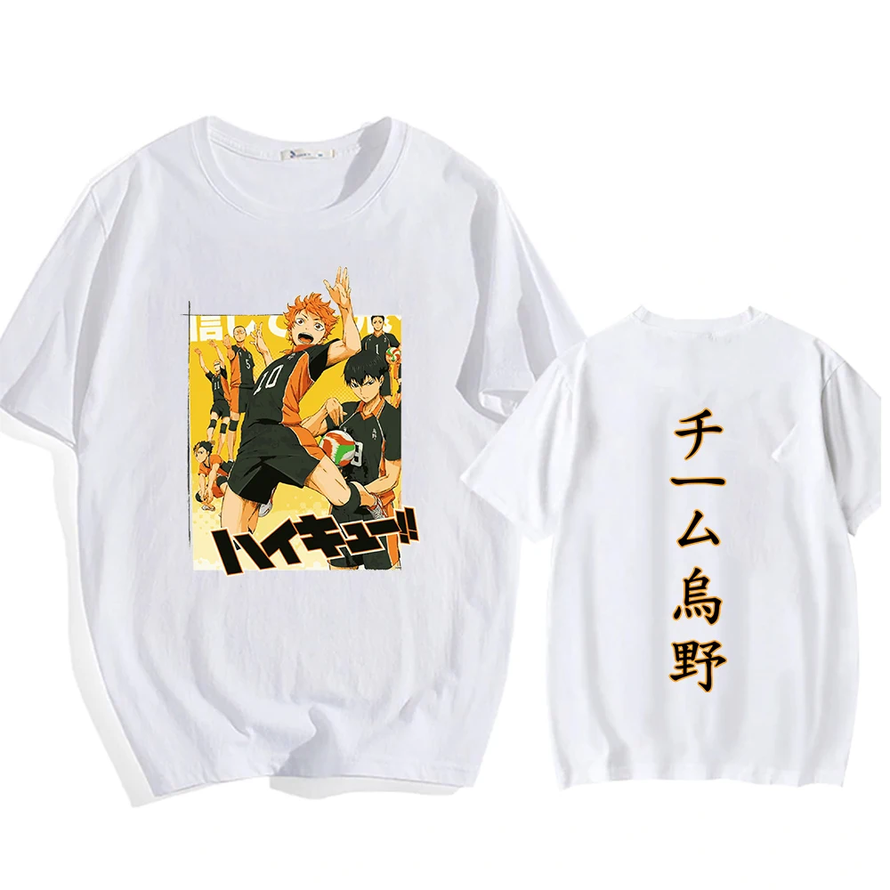 

Футболка Haikyuu Karasuno мужская с круглым вырезом, Классическая Модная рубашка с короткими рукавами, с принтом в стиле Харадзюку, в стиле унисекс,...