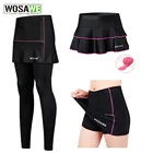Женские дышащие велосипедные шорты WOSAWE, сверхлегкие велосипедные шорты с юбкой и 3D подкладкой