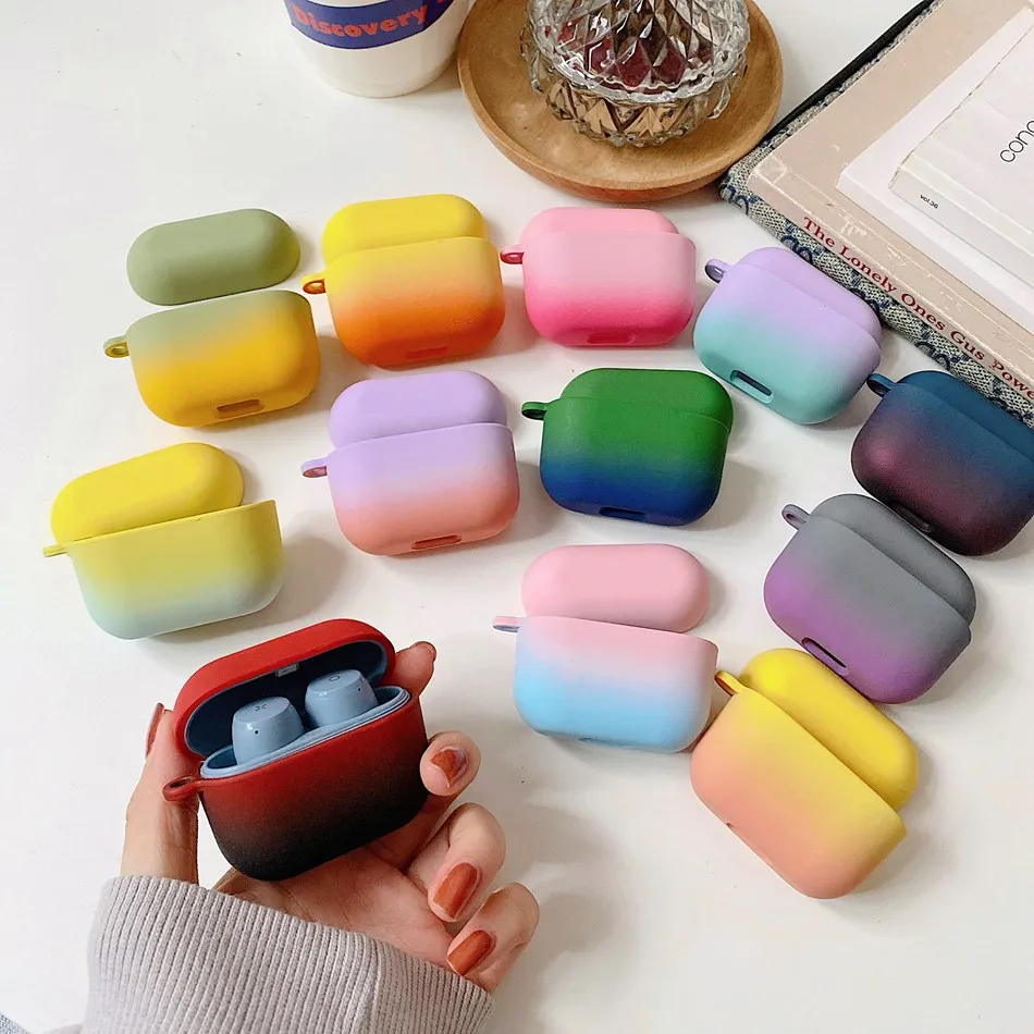 

For Edifier Mini Buds Earphone Case For Edifier X3 Gradient Matte Earphones Cover for Edifier TWS1 Pro Hard PC Shell with Hook