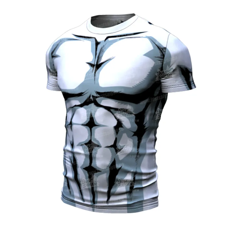 

Casual Funny Men Tshirt Bodybuilding Tight Compression Quick-drying Muscle Shirt Fitness Workout Running Clothing Men T-shirt