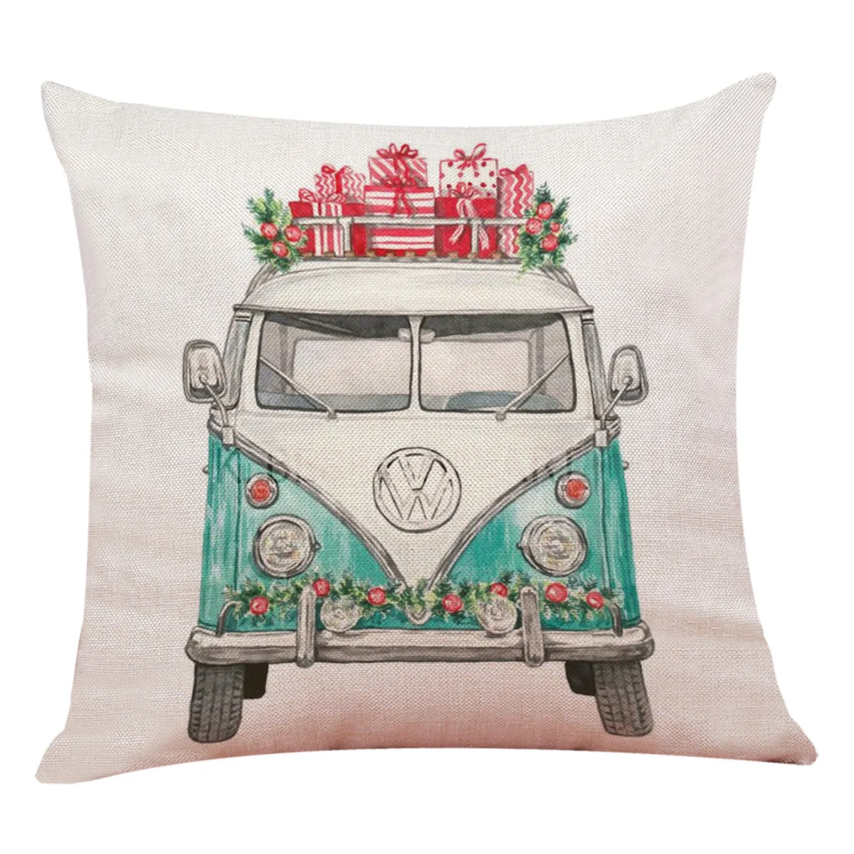 Классический чехол для диванной подушки с принтом автомобиля дивана и кровати