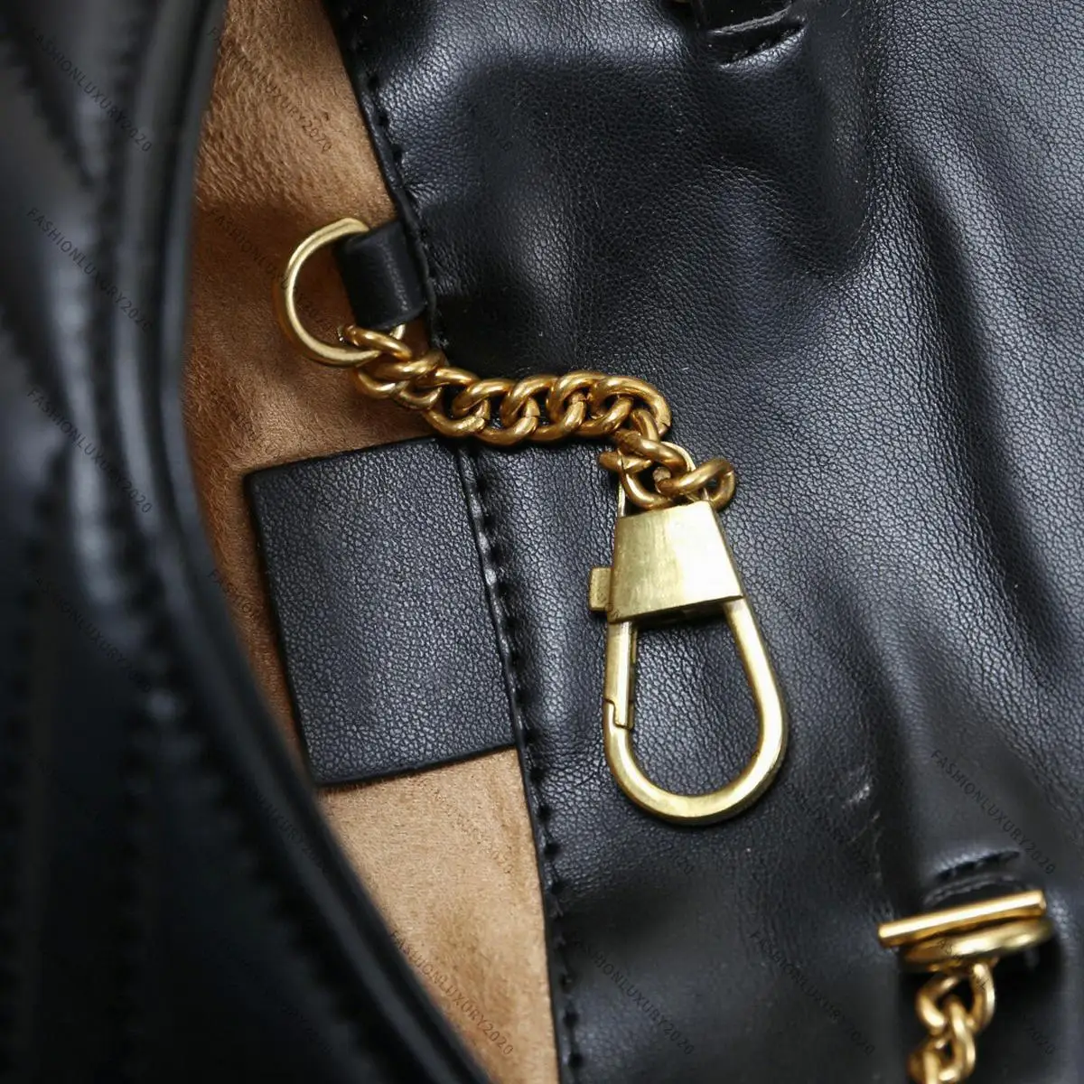 

Real Leather Marmont Women Shoulder Bag Fashion Gold chain Bags Cross body Pure Color Female Handbags Wallets Purse 4 Colors