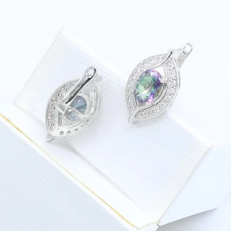 Комплект из колье и серёг 6 цветов|Ювелирные наборы для невесты| |