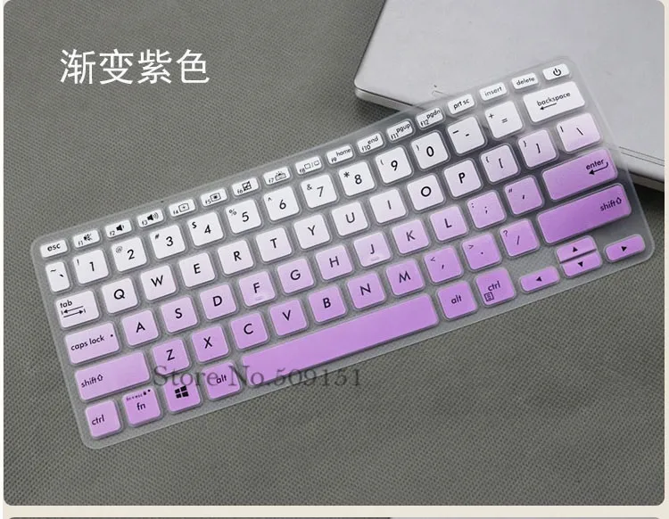 Gradual purple 14 дюймов защита для клавиатуры ноутбука кожного покрова для ASUS VivoBook 14 X420UA X420 X420CA X420C X412FA x412UA X412U ADOL14FA 14" - Цвет: Gradual purple