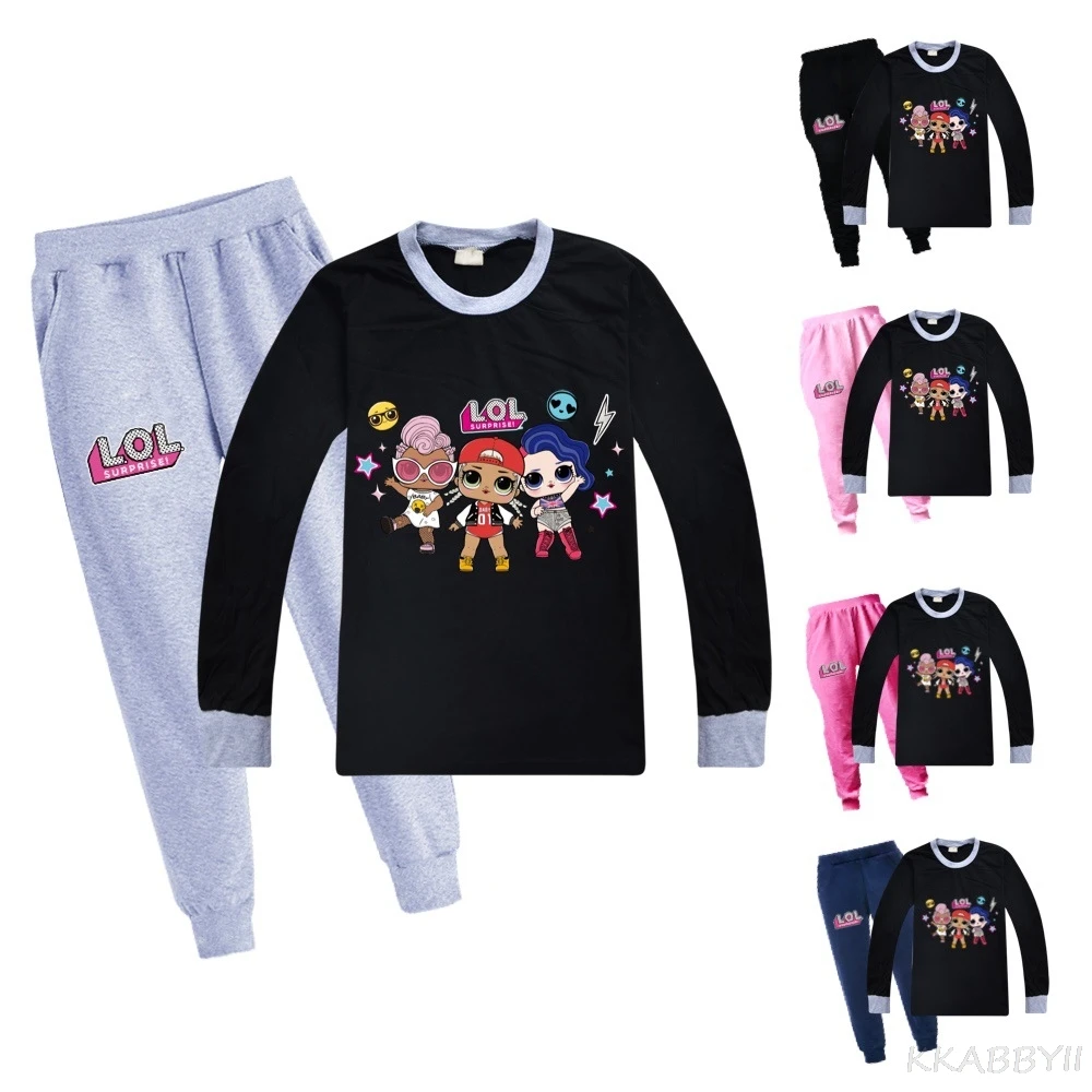 L.O.L. Необычная весенне-осенняя модная детская одежда хлопковая футболка для