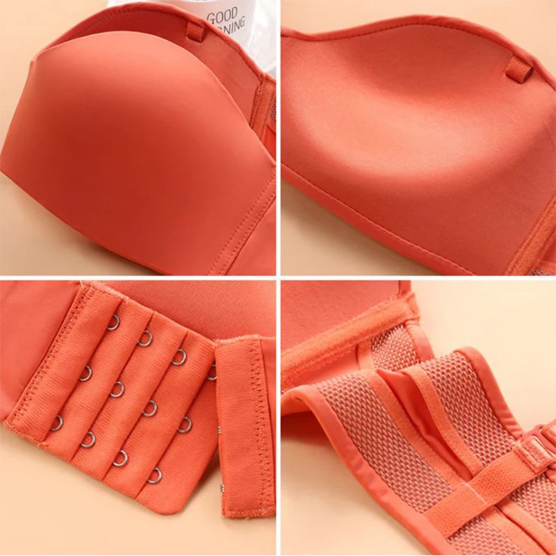 

Tidan Gathered Thin Section Half Cup Brasserie for Women No Trace No Steel Ring Sexy Girl Summer On The Small Bra