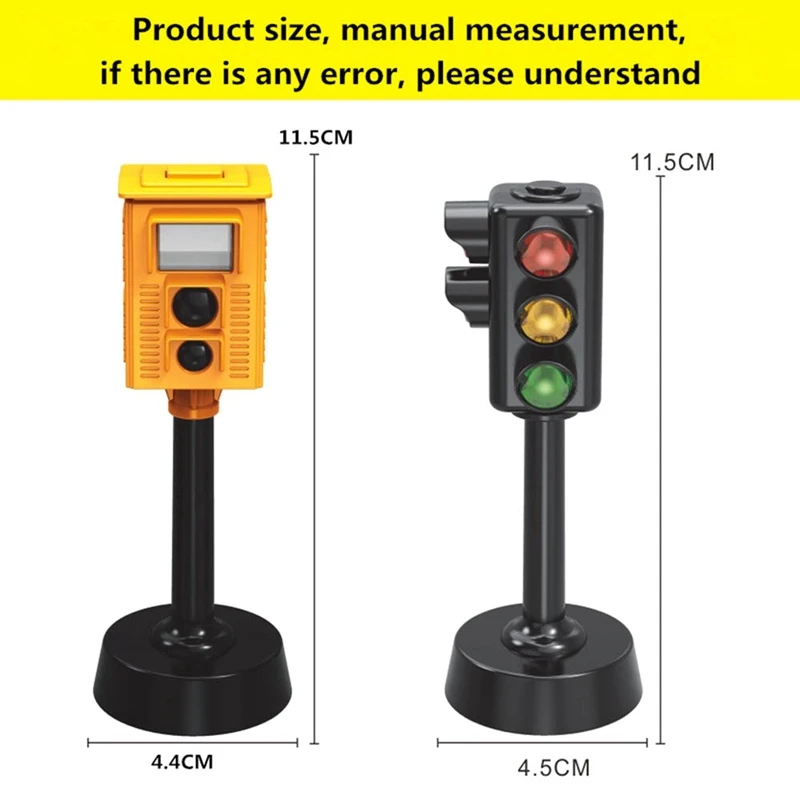 

Mini Traffic Signs Road Light Block with Sound LED Children Safety Education Kids Puzzle Traffic Light Toys Boys Girls Gifts