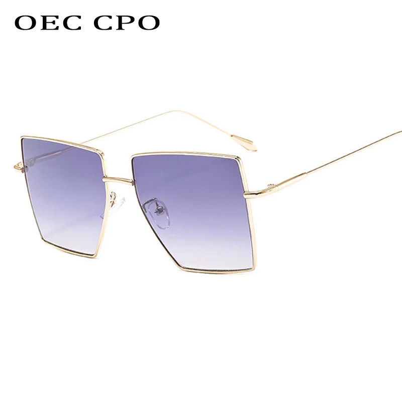 

Retro Big Square Sunglasses Women Brand Designer Sunglasses For Man Irregular Alloy Quality Sun Glasses Oculus De Sol O506