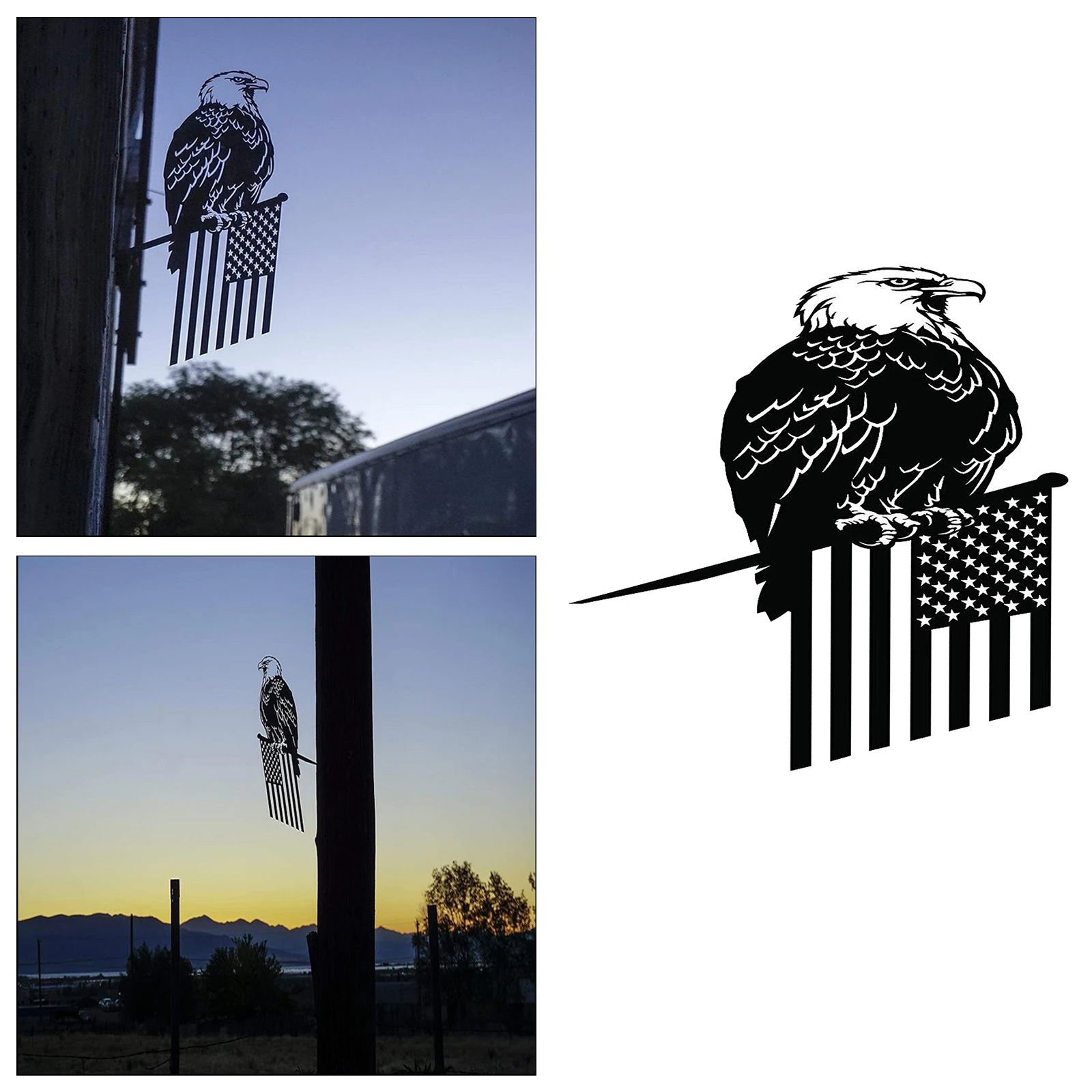 

Steel Eagle Decor Garage Barn Garden Yard Architectural Style Ornaments