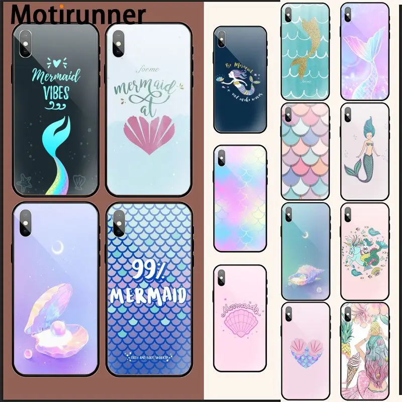Motirunner Русалка Принцесса Розовый раковины чехол для телефона крышка оболочка iPhone