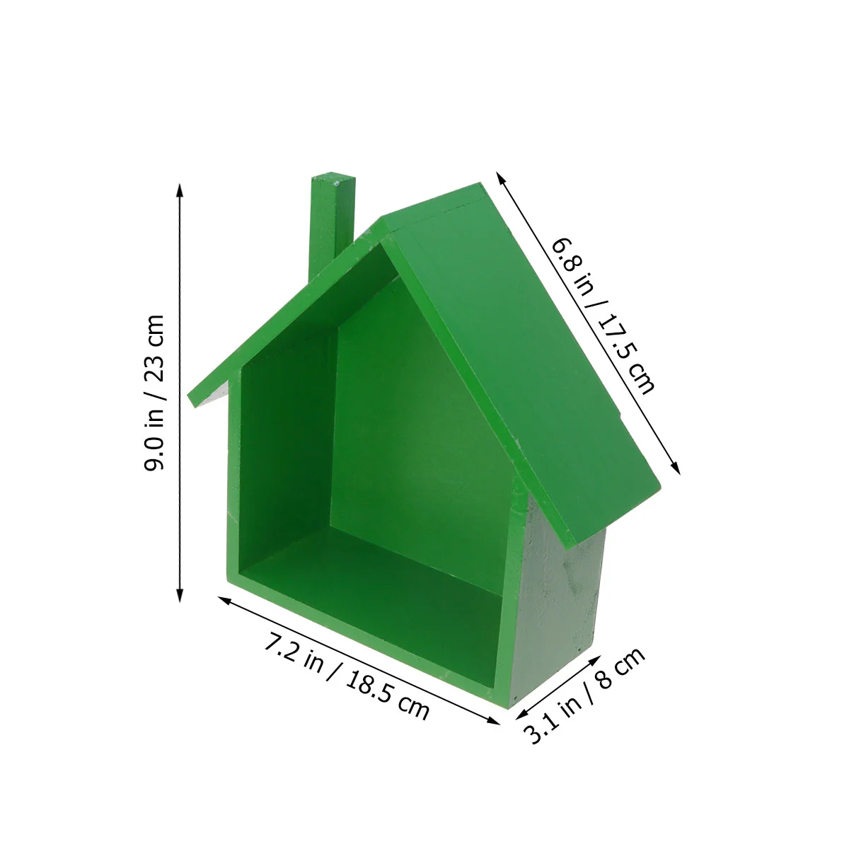 Настенная деревянная полка в форме домика настенный стеллаж для хранения