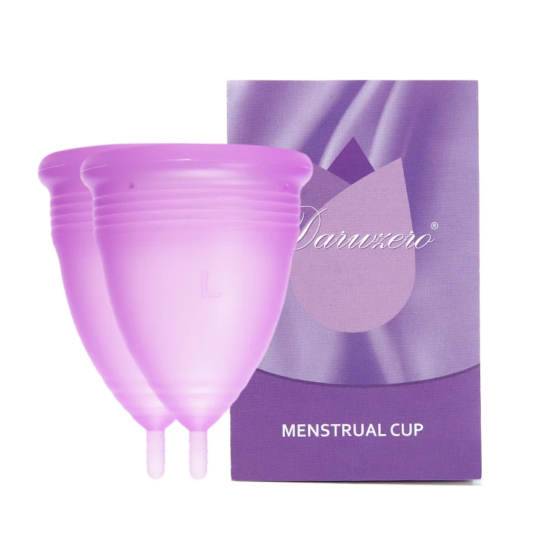 2Pcs-Naked-Purple Превосходная женская гигиеническая менструальная чашка, медицинская силиконовая менструальная чашка, многоразовая менструальная чашка для женщин и женщин, менструальная копа - Цвет: 2Pcs-Naked-Purple