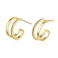 small earrings womens simple small and exquisite semi circle earrings temperament diamond studded new earrings earrings