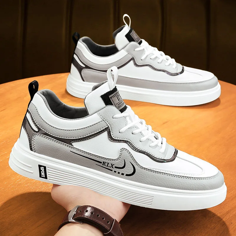 

Soft Breathable Men's Vulcanized Shoes Youth Fashion Men Casual Shoes Small Off White Summer and Fall Men's Sneakers 2021