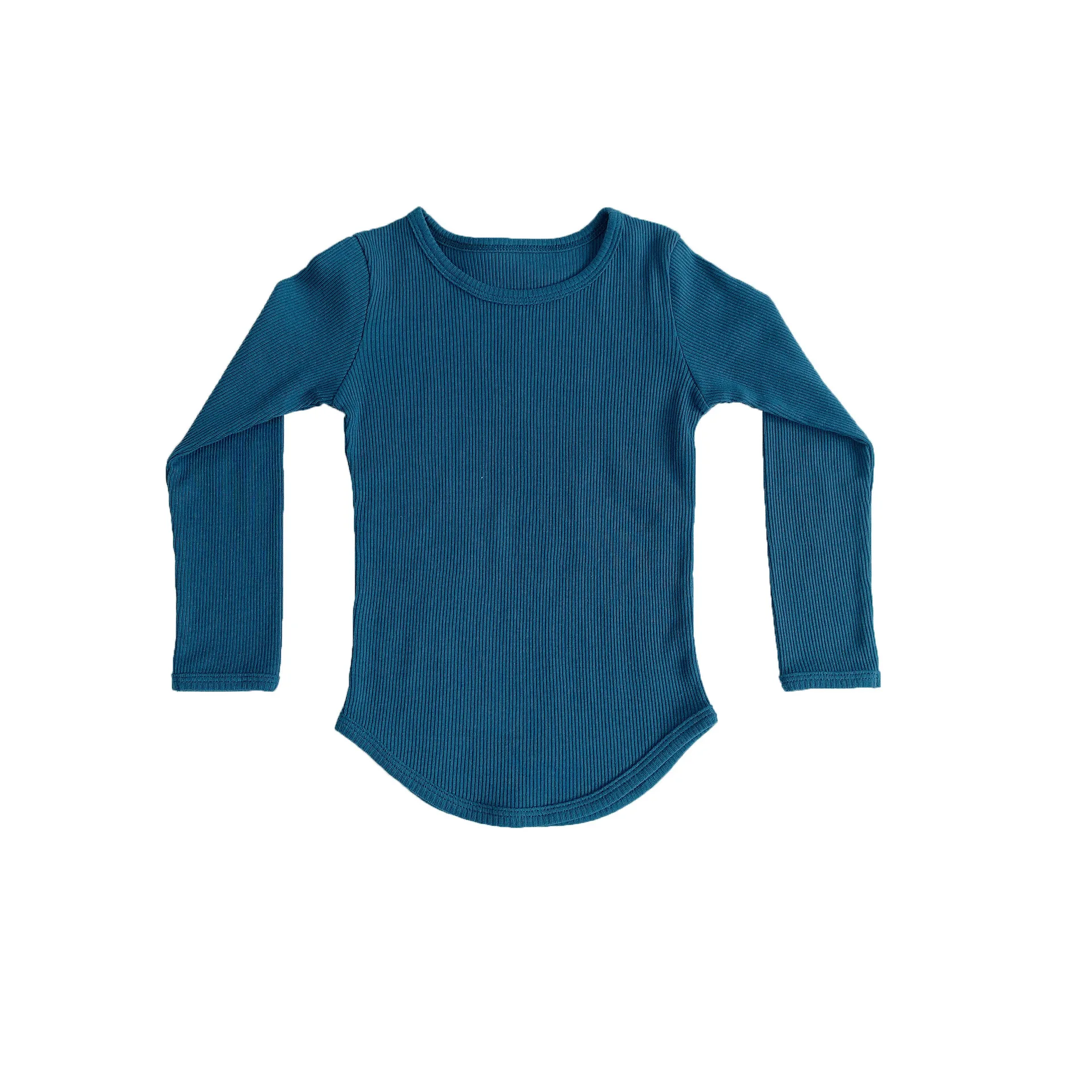 

Autumn Spring Baby Boys and Girls Clothes Ribbed Sweater Bottom T-Shirts Knitted Children's Clothing