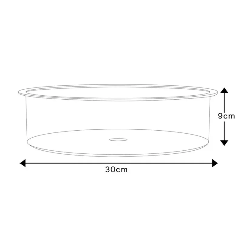 

Rotating Desktop Storage Tray Multifunctional Transparent Storage Tray Kitchen Storage Box @LS