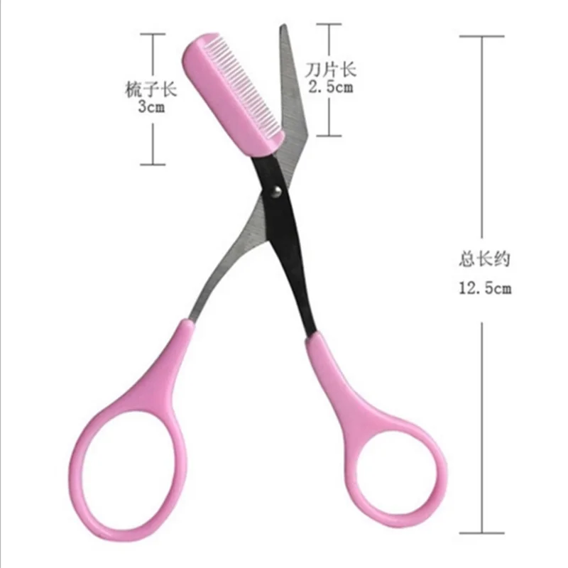 Розовый брикет с расческой ножницы для удаления волос расческа ухода