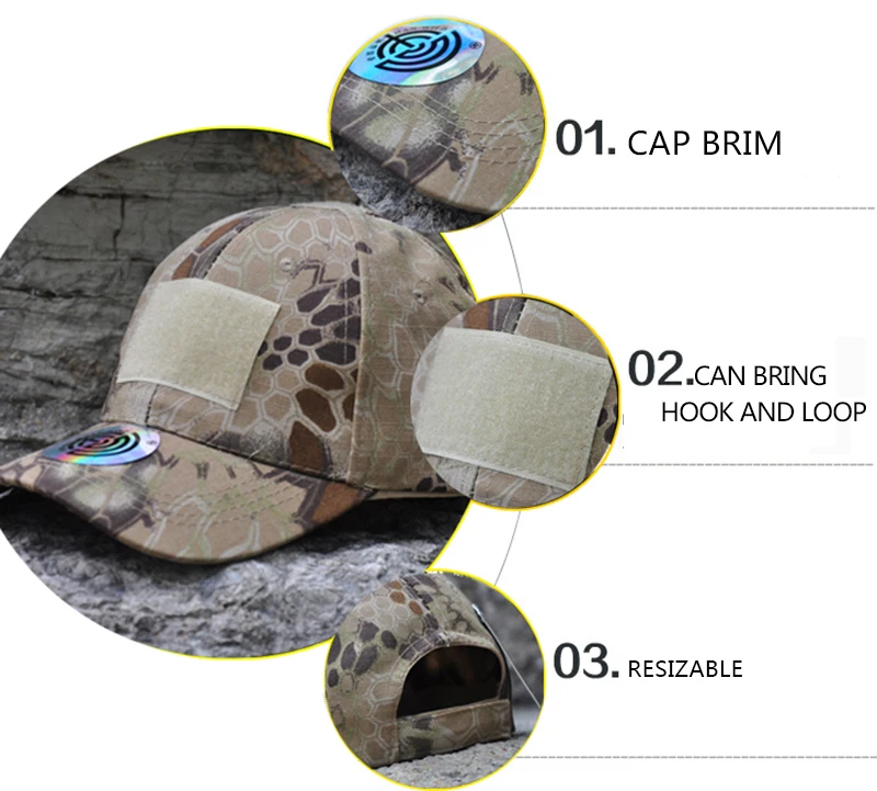 Регулируемый Multicam военные камуфляжные Шапки для Для мужчин страйкбол Snapback