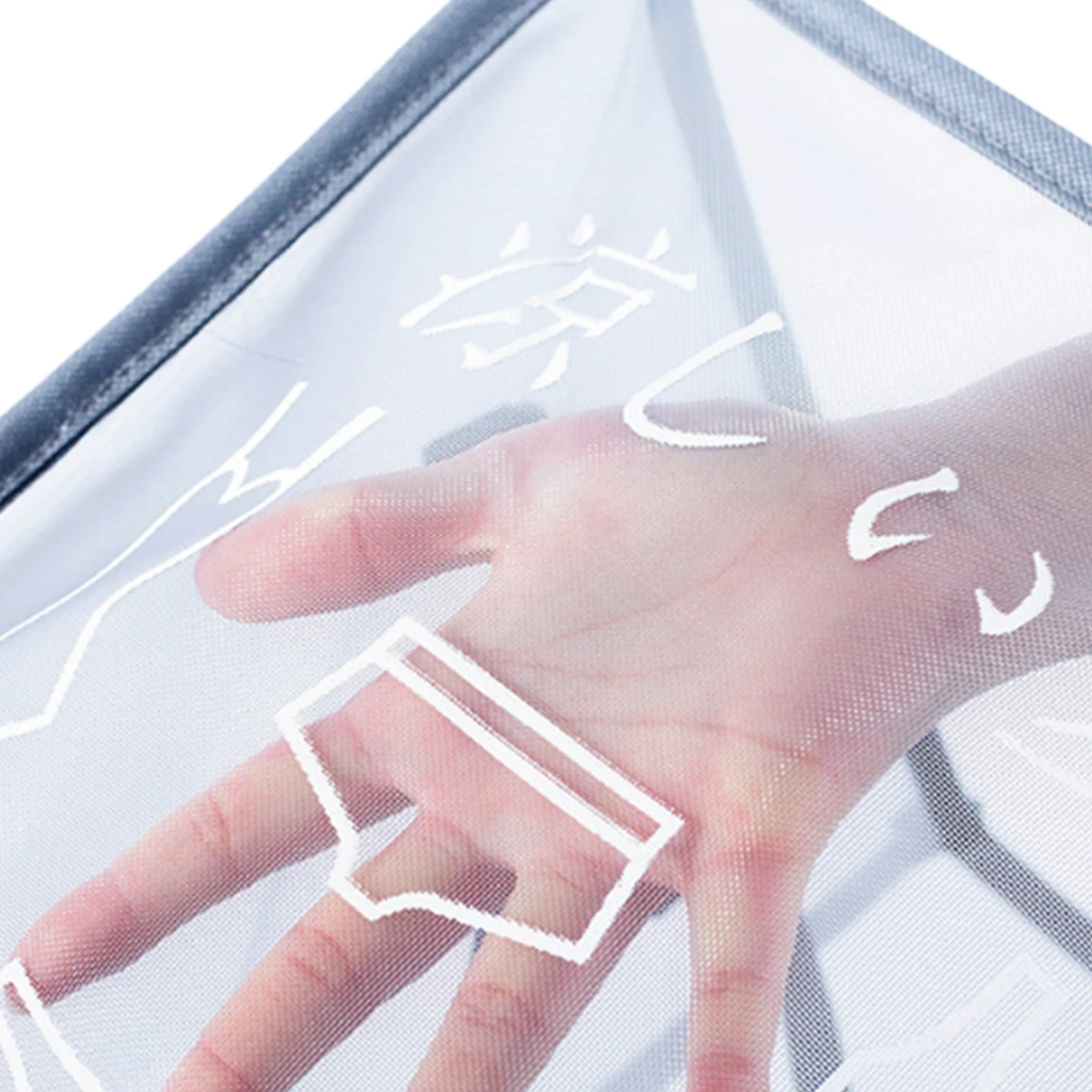 

Cloth Storage Basket Mesh Square Box Sundries Sorting Stand Large Capacity Side Handles Holder