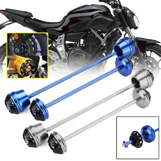 

Motorcycle Front & Rear Wheel Fork Axle Sliders Cap Crash Protector for YAMAHA MT-07 FZ-07 Motorbike Accessories Protect Cover