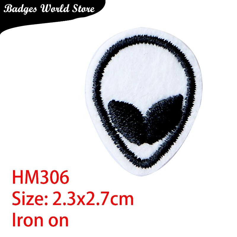 Cartoon Decorative Patch Alien Anime Cute bear car icon Embroidered Applique Patches For DIY Iron on Badges clothes Stickers  Дом и