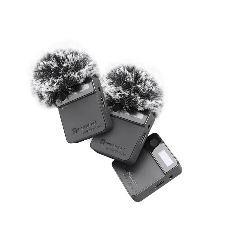 

Relacart Mi2 Digital Wireless Microphone System Dual channel lavalier Mic for Phones SLR cameras camcorders tablet short video