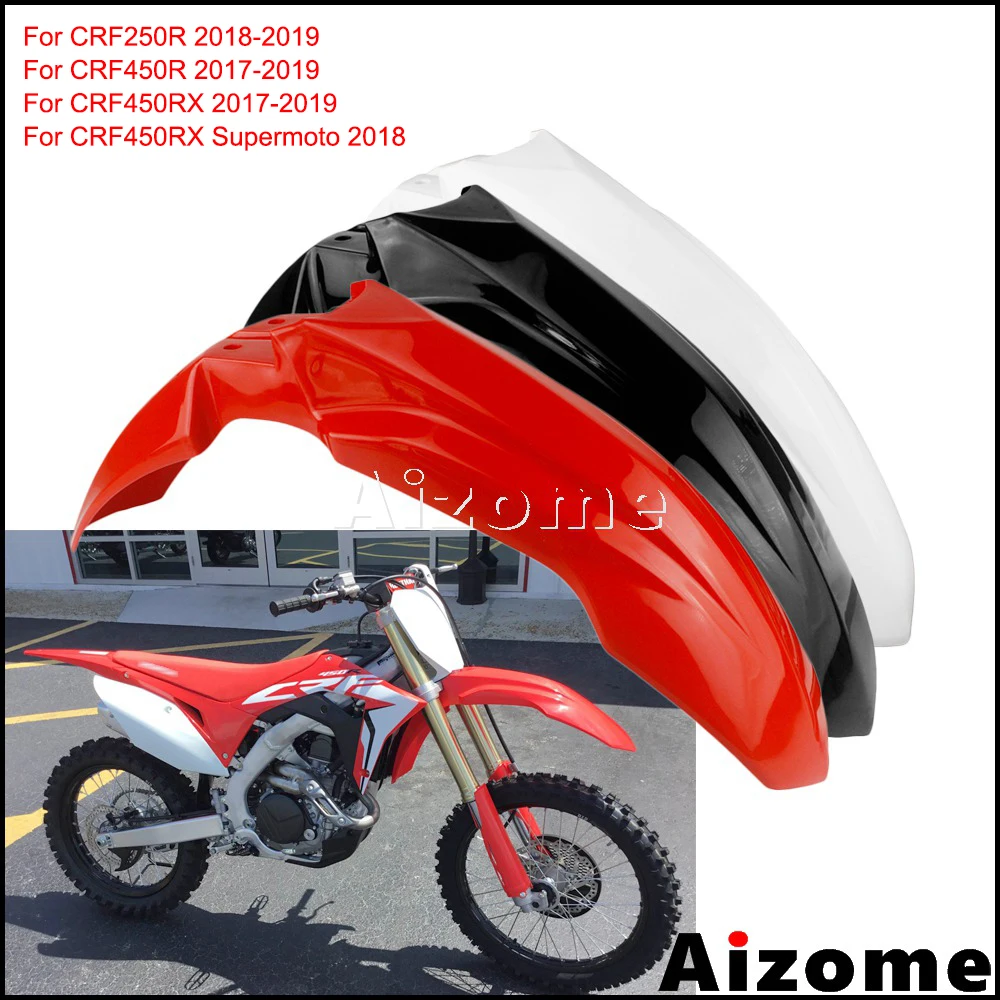 Переднее крыло мотоцикла для Honda CRF250R CRF250RX CRF450R CRF450RX 2018 2019 2020 CRF450 CRF250Enduro красное